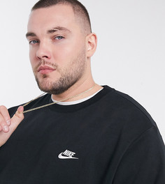 Черный свитшот с круглым вырезом Nike Plus Club