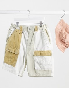 Светло-бежевые джинсовые шорты Bershka-Светло-коричневый