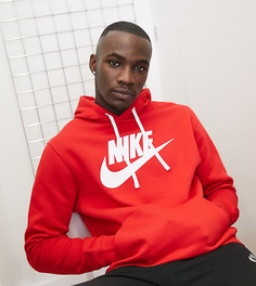 Красный худи с большим логотипом Nike Tall Club