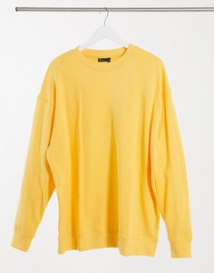Желтый свитшот в стиле oversized из органического хлопка ASOS DESIGN