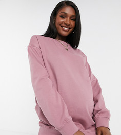 Лиловый свитшот в стиле oversized из органического хлопка ASOS DESIGN Maternity-Фиолетовый