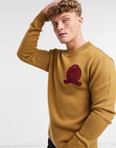 Джемпер с нашивкой на груди Tommy Hilfiger Collections-Коричневый