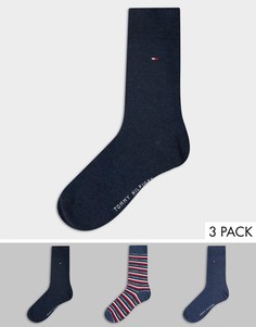 Набор из трех пар носков с логотипом Tommy Hilfiger-Многоцветный