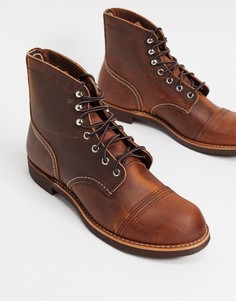 Медно-коричневые кожаные ботинки Red Wing Iron Ranger-Коричневый