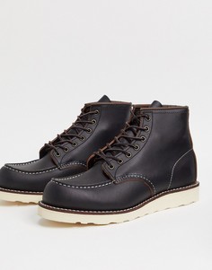 Черные кожаные ботинки высотой 6 дюймов Red Wing classic-Черный