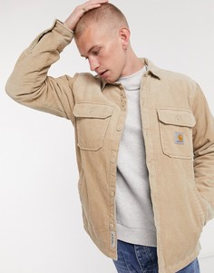 Бежевая рубашка-куртка навыпуск Carhartt WIP-Бежевый
