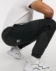 Черные флисовые джоггеры adidas Originals-Черный