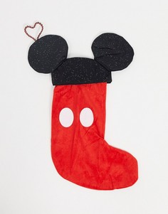 Маленький носок для новогодних подарков с изображением Микки Мауса Disney-Черный