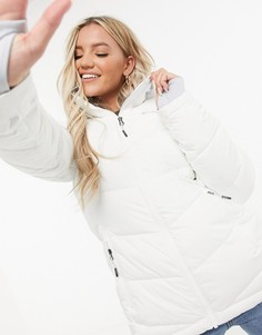 Белая утепленная горнолыжная куртка Columbia Abbott Peak-Белый