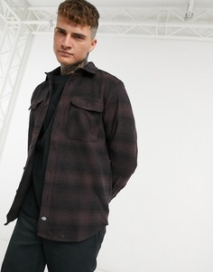 Каштановая рубашка в клетку Dickies Plesent Hill-Красный