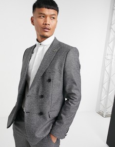 Темно-серый пиджак узкого кроя Shelby & Sons