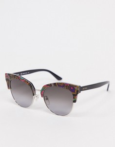 Круглые солнцезащитные очки с мраморным эффектом Etro-Многоцветный