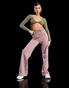 Широкие джоггеры приглушенно-розового цвета As You-Фиолетовый