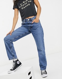 Синие выбеленные джинсы свободного кроя Dua Lipa x Pepe Jeans-Голубой