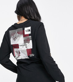 Черный лонгслив The North Face Stripe – эксклюзивно для ASOS