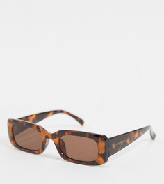 Солнцезащитные очки в прямоугольной оправе под черепаху South Beach Exclusive-Коричневый