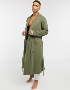 Халат для дома цвета хаки ASOS DESIGN-Зеленый