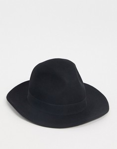 Черная фетровая шляпа Burton Menswear-Черный