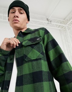 Зеленая свободная рубашка в клетку с длинными рукавами Dickies Sacramento-Зеленый