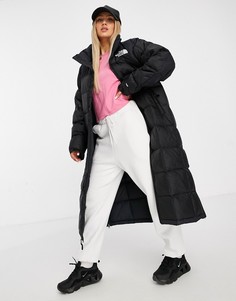 Черная удлиненная куртка The North Face-Черный