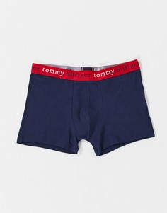 Темно-синие боксеры-брифы с фирменным поясом Tommy Hilfiger-Темно-синий