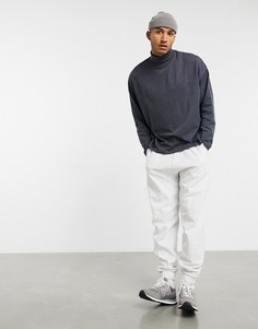 Oversize-водолазка в цвете черный меланж ASOS DESIGN-Серый
