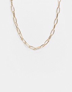 Золотистое ожерелье-цепочка Accessorize-Золотистый