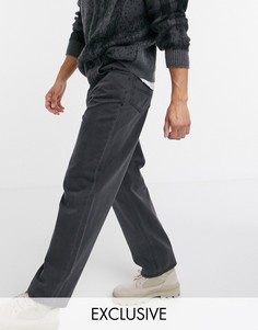 Выбеленные черные джинсы в винтажном стиле Reclaimed Vintage inspired The 82-Черный