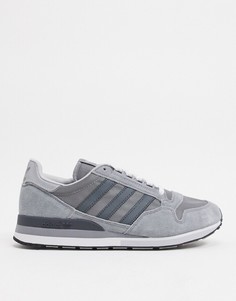 Серые кроссовки adidas Originals ZX 500-Черный