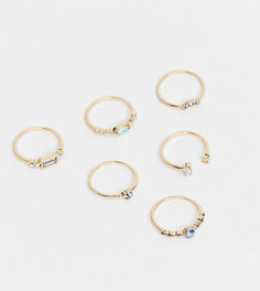 Золотистые кольца с разноцветными камнями ALDO Cristoval-Золотой