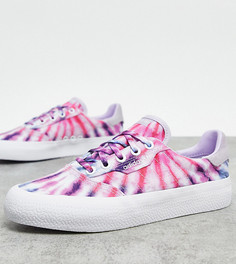 Кроссовки с принтом тай-дай adidas Originals 3MC эксклюзивно для ASOS-Фиолетовый