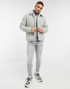 Серая спортивная куртка Topman-Серый