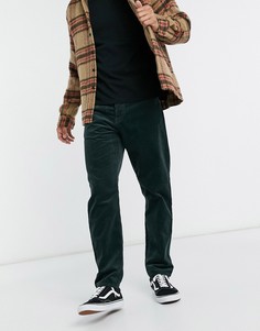 Свободные суженные книзу вельветовые брюки цвета хаки Carhartt WIP Newel-Зеленый