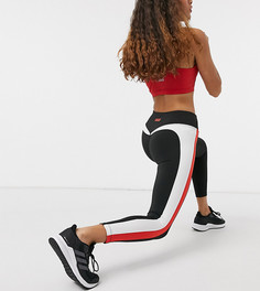 Леггинсы с полосками по бокам ASOS 4505 Petite-Черный