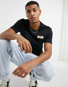 Футболка с принтом тай-дай и логотипом в виде крыльев летучей мыши Levis-Многоцветный Levis®