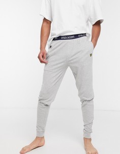 Серые штаны для дома с манжетами Lyle & Scott-Серый
