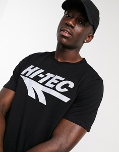 Черная футболка со светоотражающим логотипом Hi-Tec-Черный