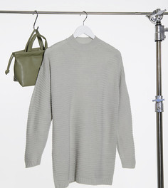 Серое вязаное платье-джемпер Missguided Petite-Серый