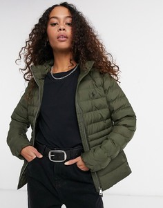 Зеленая стеганая куртка Polo Ralph Lauren-Зеленый