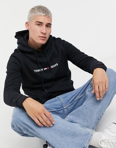 Худи черного цвета с логотипом Tommy Jeans-Черный