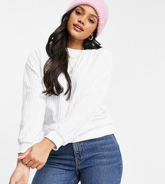 Белый вельветовый свитер в стиле oversized Street Collective