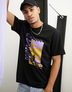 Черная футболка Topman с принтом "Moment"-Черный