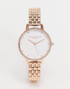 Золотистые часы с радужным браслетом Olivia Burton-Золотистый