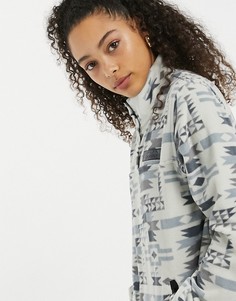 Разноцветный флисовый свитшот Kavu Cavanaugh Aztec-Белый