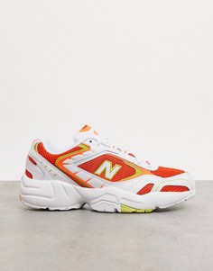 Кроссовки бело-оранжевого цвета New Balance 452-Белый