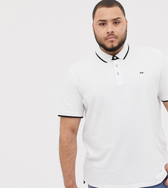Белая футболка-поло с логотипом Jack & Jones Essentials Plus-Белый