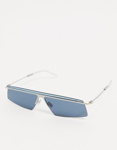 Синие солнцезащитные очки Hugo Boss-Синий