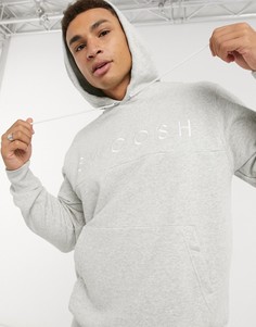 Серый худи с надписью "Swoosh" Nike