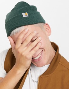 Зеленая шапка-бини с заниженным краем Carhartt WIP-Зеленый