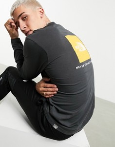 Серый лонгслив The North Face Red Box